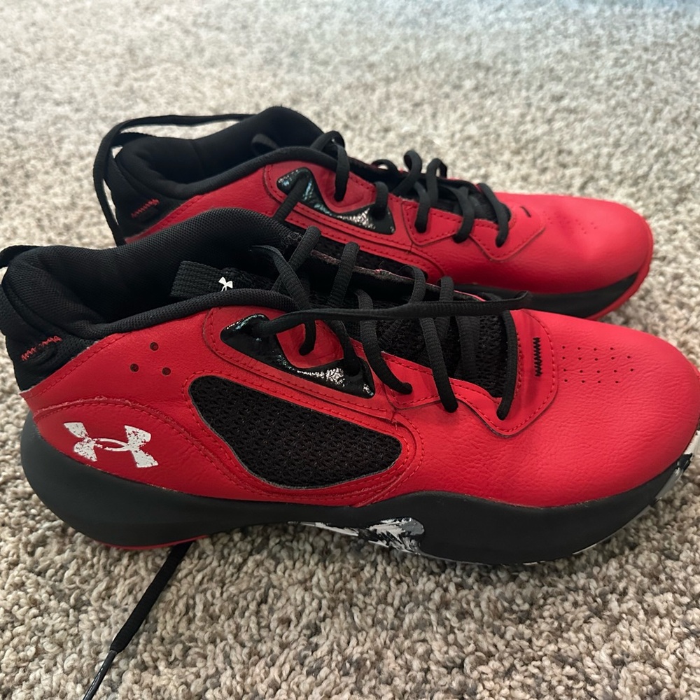 Under Armour Red and Black Athletic Shoes